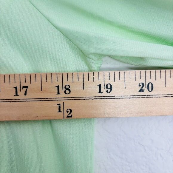 Vintage Womens Night Gown & Robe Set M Light Green Maxi Cottagecore St Patricks - Picture 15 of 15